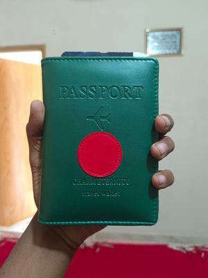 Leather Passport Covers Holder Wallet Case_img_2
