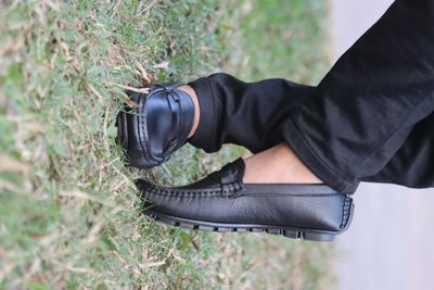 Original leather black loafer_img_5