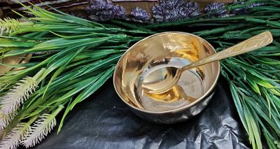 অরজিনাল খাঁটি কাঁসার বাটি এবং চামচ_img_0