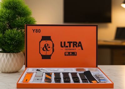 Y80 Ultra Smartwatch With 8 Strap