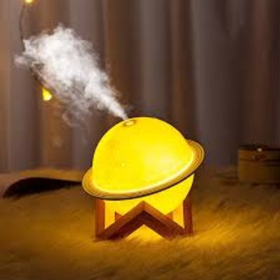 Portable Colorful Ambient Light Planet Humidifier 200ml_img_0
