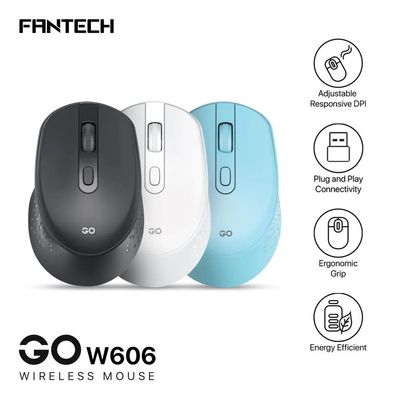 Fantech Go W606 Wireless Mouse – Blue Color_img_1