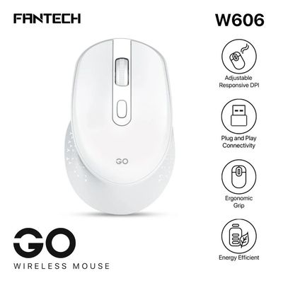 Fantech Go W606 Wireless Mouse – White Color_img_0