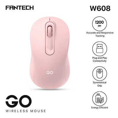 Fantech Go W608 Wireless Mouse – Pink Color_img_0
