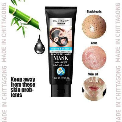 Dr. Davey Charcoal & Vitamin E Black Peel Off Mask_img_2
