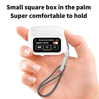 ANC Earbuds Touch Screen Display (White)_img_3