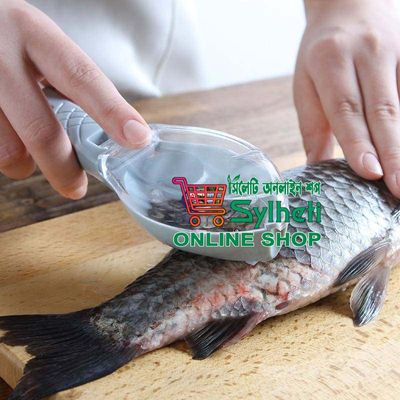 Fish Scaler, Fast Fish Scale Remover Fish Skin Brush Fish Descaler Tool Fish Scraper Fish Scaler with Cover for Home Kitchen_img_2