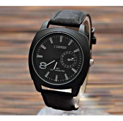 Black Analog Watch For Men_img_3