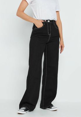 Black denim with contrast sweing_img_1