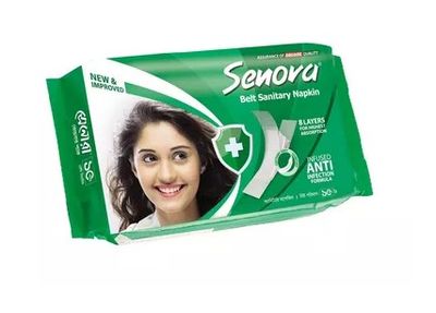 C3 Senora Sanitary Napkin Regular Flow (Belt) 10 pcs_img_0
