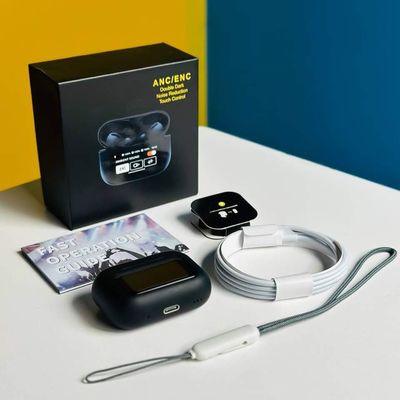 ANC Earbuds Touch Screen Display ( Black)_img_1