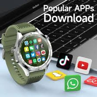 GM 1 AMOLED Screen Camera SIM Call Precise  Android Smartwatch_img_1