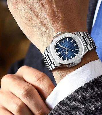 Poedagar 613 Luxury Stainless Steel Strap Watch_img_1