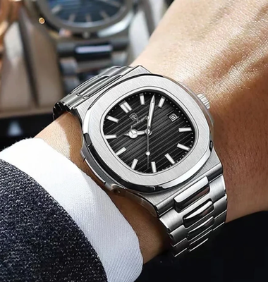 Poedagar 613 Luxury Stainless Steel Strap Watch_img_2