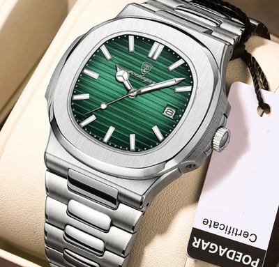 Poedagar 613 Luxury Stainless Steel Strap Watch_img_6