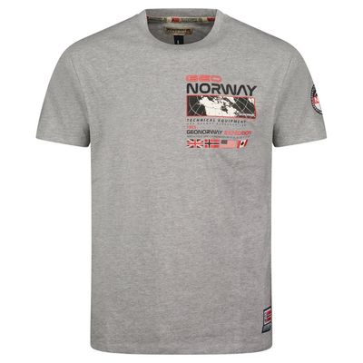 T-Shirt Men Short Sleeve with Light Grey Flag_img_0