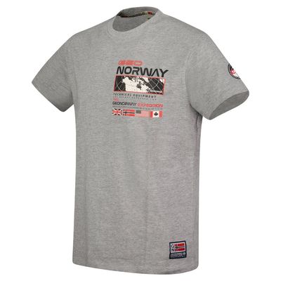T-Shirt Men Short Sleeve with Light Grey Flag_img_2