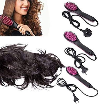 Simply Straight Ceramic Hair Straightening Brush – Ionic Hot Comb with Adjustable Temperature_img_7