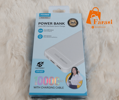 Foomee FP107 10000mAh Power Bank - White_img_0