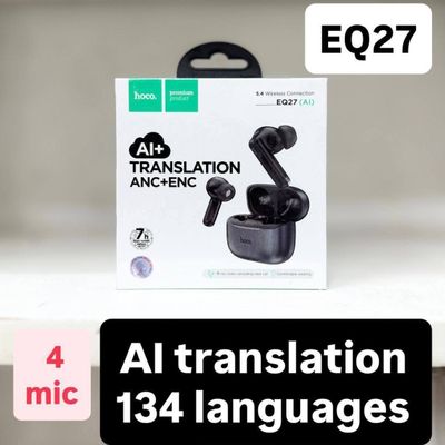 Hoco EQ27 Fun AI Translation Earbuds | ANC+ENC Noise Reduction_img_3