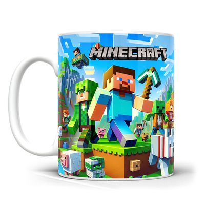 Minecraft Lovers Gift, Ceramic Mug, Gift for Kids, Minecraft Mug_img_1
