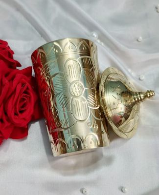 Brass Made Big Size Water Glass With Cover_img_0