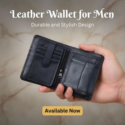 Black Chocolate Premium 100% Genuine Cow Leather Wallet