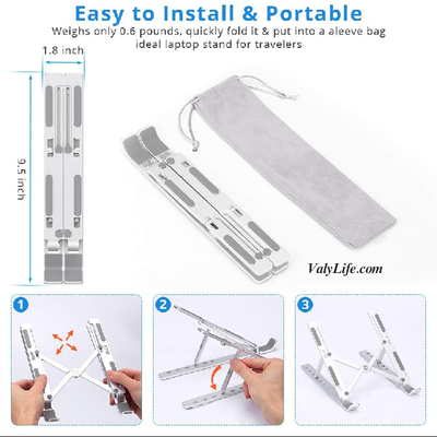 Laptop Stand Aluminum Alloy Adjustable Multi-angle Laptop Stand 10-17 inch Tab Notebook laptop stand_img_2