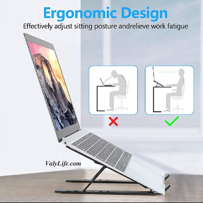 Laptop Stand Aluminum Alloy Adjustable Multi-angle Laptop Stand 10-17 inch Tab Notebook laptop stand_img_5