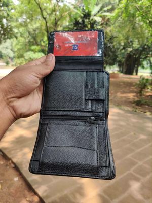 Black Premium 100% Genuine Cow Leather Wallet_img_7