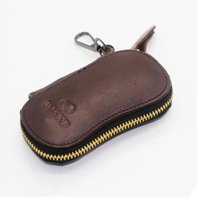 KroyShala Leather Key Ring Wallet – Black Key Holder Pouch Box for Men & Women – Durable Money Bag Style Organizer_img_3