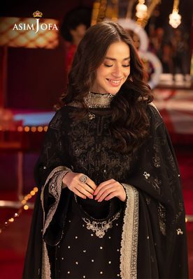 Asim Jofa - Embroidered Boski Silk 3 Pcs_img_2