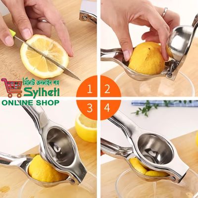 Kitchen Bar Stainless Steel Lemon Orange Juicer Hand Press Tool_img_1
