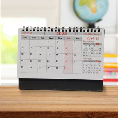 flower Desk Calendar 2025 1pc Decoration Planner Calendar_img_1