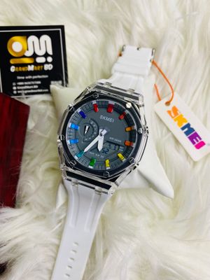 SKMEI 2100 Waterproof Countdown Stopwatch Led Light Electronic Movement Wristwatch_img_0
