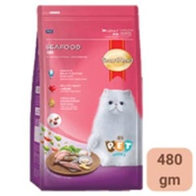 Smart heart Adult Cat Food Seafood 480gm_img_0