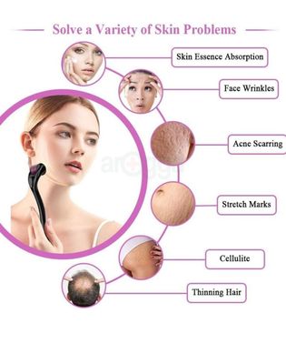 Derma Roller System 540 Needles Derma for Face and Skin Care - 0.75mm_img_0