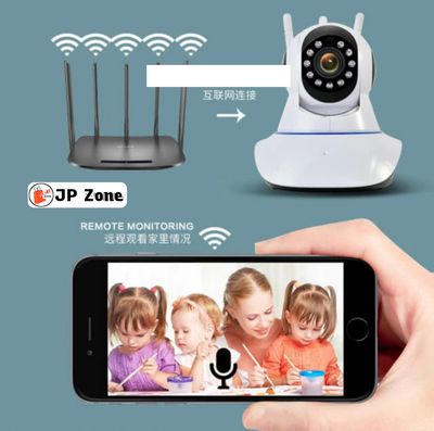 3 Antenna V380 2MP Full HD WIFT IP Camera - Q5Y 360 Degree Two-way Voice Camera_img_8