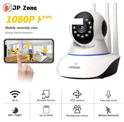 3 Antenna V380 2MP Full HD WIFT IP Camera - Q5Y 360 Degree Two-way Voice Camera_img_9