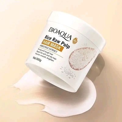 BIOAQUA 𝗥𝗶𝗰𝗲 𝗥𝗮𝘄 𝗣𝘂𝗹𝗽 𝗛𝗮𝗶𝗿 𝗠𝗮𝘀𝗸_img_0