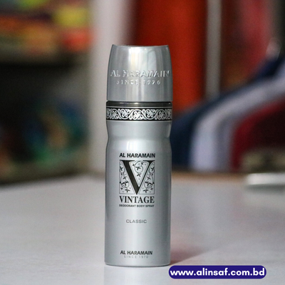 AL HARAMAIN DEODORANT VINTAGE CLASSIC BODY SPRAY 200ML_img_0