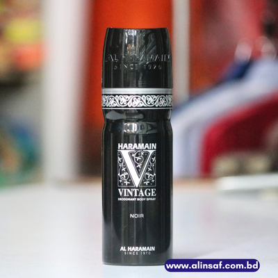 AL HARAMAIN DEODORANT VINTAGE NOIR BODY SPRAY 200ML_img_0