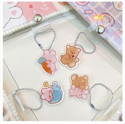 Student Portable Ledger Pvc Loose-Leaf Shell Cute Girl Heart Cartoon Coil Detachable Notebook_img_1