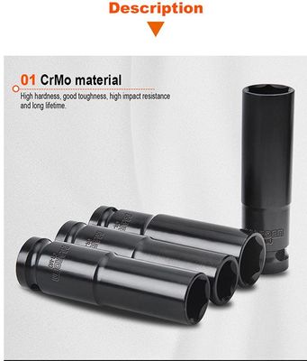 HARDEN 1/2" Drive Impact Deep Socket ( 8 | 10 | 11 | 12 | 13 | 14 | 15 | 16| 17 | 18 | 19| 20 | 21 | 22 | 23 | 24 | 25 | 26 | 27 | 28 mm ), Long Socket, 6PT; Model: 536538 to 536558_img_2