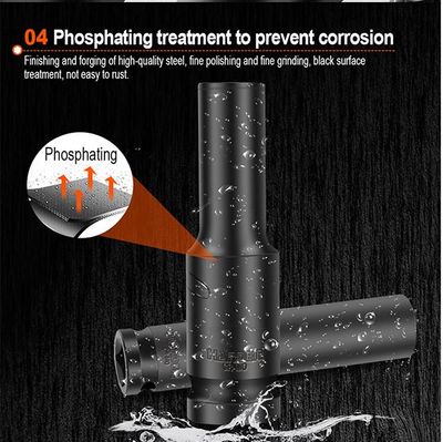 HARDEN 1/2" Drive Impact Deep Socket ( 8 | 10 | 11 | 12 | 13 | 14 | 15 | 16| 17 | 18 | 19| 20 | 21 | 22 | 23 | 24 | 25 | 26 | 27 | 28 mm ), Long Socket, 6PT; Model: 536538 to 536558_img_7