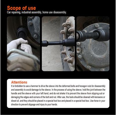 HARDEN 1/2" Drive Impact Deep Socket ( 8 | 10 | 11 | 12 | 13 | 14 | 15 | 16| 17 | 18 | 19| 20 | 21 | 22 | 23 | 24 | 25 | 26 | 27 | 28 mm ), Long Socket, 6PT; Model: 536538 to 536558_img_10