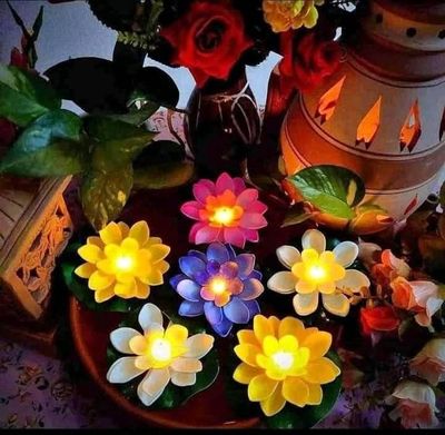 Lotus Water Floating Smokeless Candle🪷_img_1