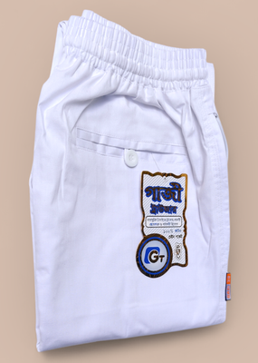 New Stylish White Color Narrow Pant Pajama For Men_img_5