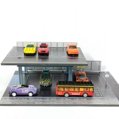 1:64 Dual-Deck Japanese Street Parking Lot Diorama