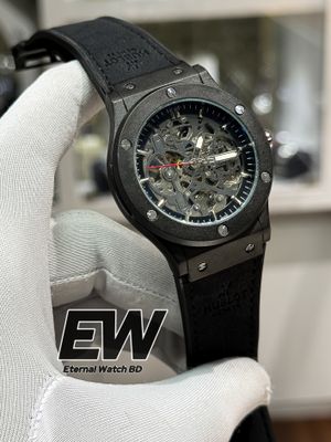 HUBLOT AUTOMOTIC VELVET BELT FULL BLACK_img_0